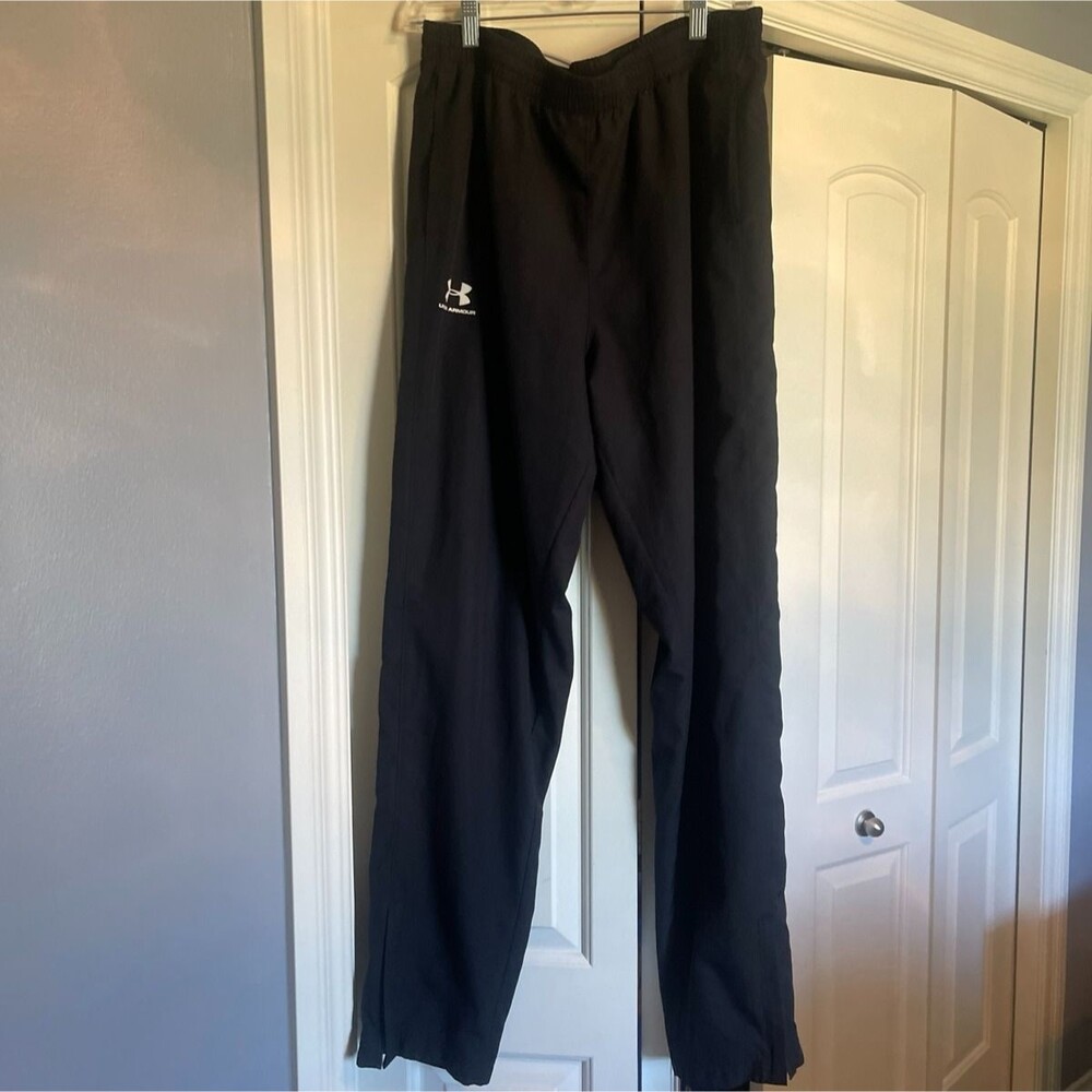 Under Armour Black Athletic Pants Loose Fit Men's Size XL
